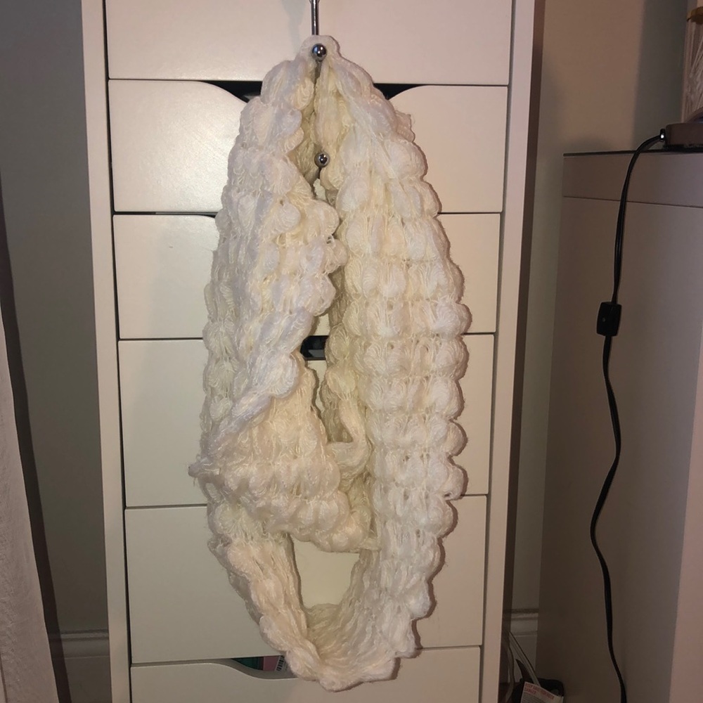 White Infinity Scarf